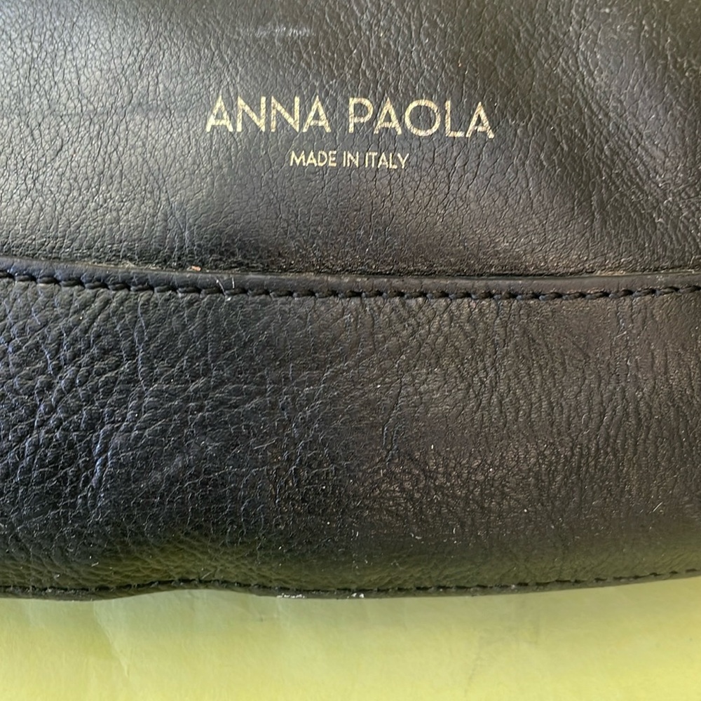 Vintage black Anna Paola pebbled leather bag - Picture 6 of 11